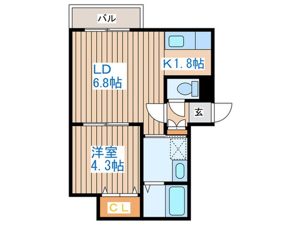 リリア－ナ琴似の物件間取画像